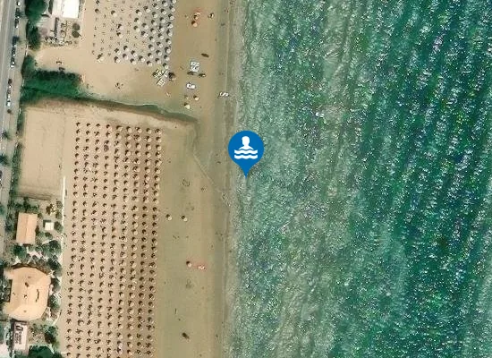 Satellite image of 1 CANALE-FOCE/CAMPING S. ELIA E CASTELLO