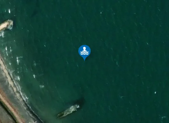 Satellite image of FOCE TORRENTE CARAPELLE 30 MT DX