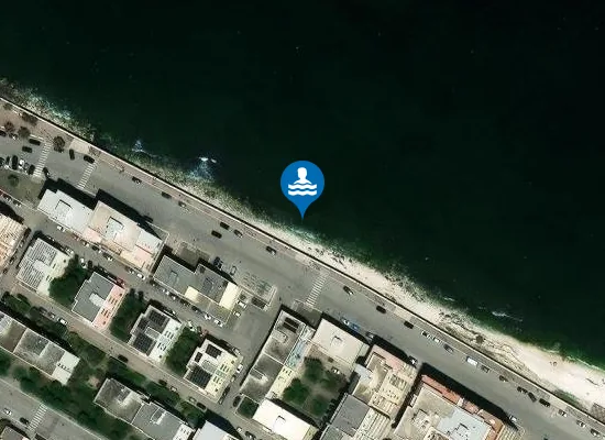 Satellite image of ACQUE PLUVIALI VIA ISONZO