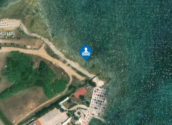 Satellite image of MATERDOMINI - SC. FOGNA 500 MT NORD