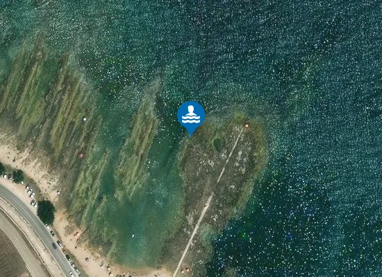 Satellite image of MATERDOMINI - SC. FOGNA 500 MT SUD