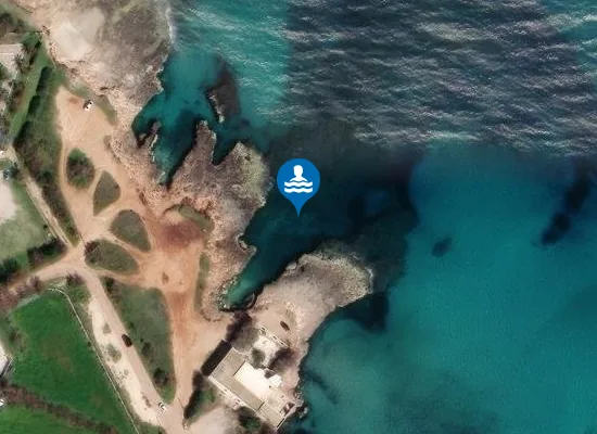 Satellite image of SPECCHIOLA SCARICO FOGNA 500 MT. SUD