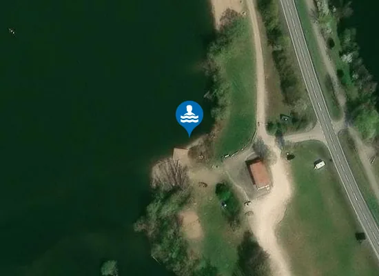 Satellite image of BAGGERSEE BREITENGUESSBACH BREITENGUESSBACH WASSERWACHTSSTANDORT