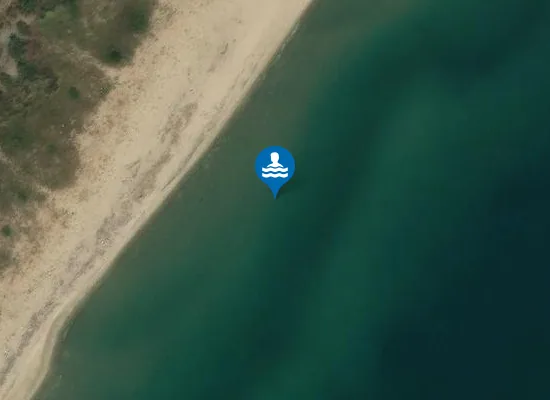 Satellite image of FOCE BRADANO - 150 MT. MARGINE SUD