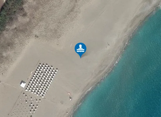 Satellite image of IDROVORA TORRE MOZZA-150 MT.MARGINE NORD