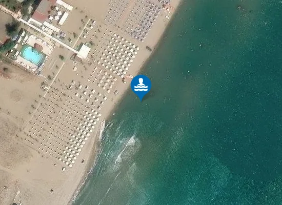 Satellite image of IDROVORA SCANZANO ION.-100 MT. MARG. SUD