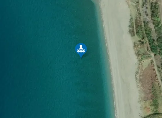 Satellite image of 100 MT SX FIUME DI MARE