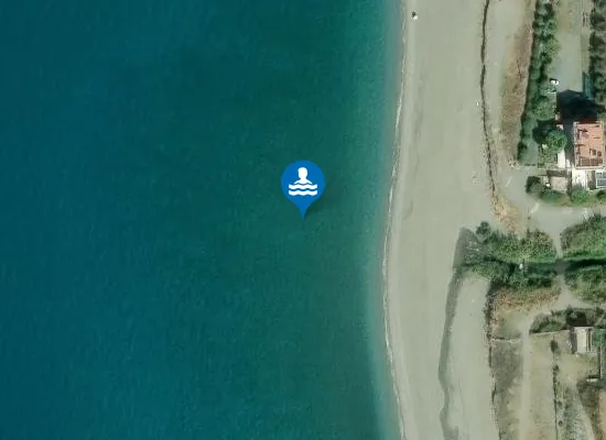 Satellite image of 100 MT DX FIUME DI MARE