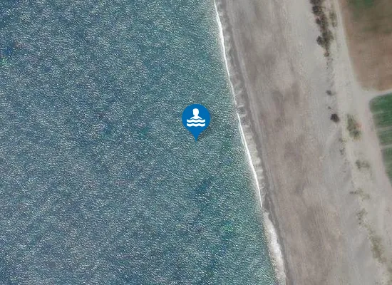 Satellite image of 100 MT DX CANALE VARCHERA