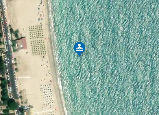 Satellite image of 1 KM A NORD FIUME ALACA