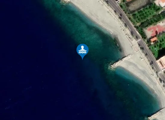 Satellite image of LAZZARO - TORRENTE S.VINCENZO 200 MT S