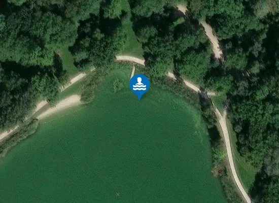 Satellite image of BAGGERSEE INGOLSTADT BADEBEREICH NAHE FISCHERHEIM