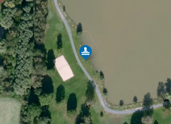 Satellite image of BADESEE TREBGAST TREBGAST NICHTSCHWIMMERBEREICH