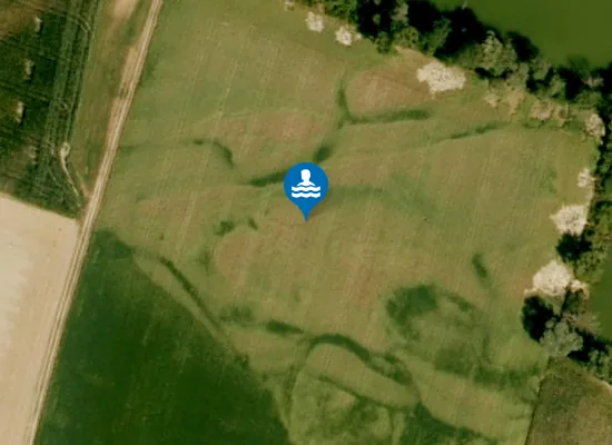 Satellite image of BADESEE GRETLMUEHLE LANDSHUT NICHTSCHWIMMERBEREICH