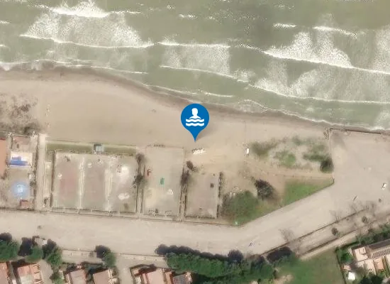 Satellite image of 200 MT. EST FOCE FIUME IMERA