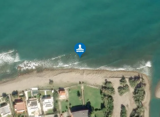 Satellite image of 200 MT. OVEST FOCE FIUME POLLINA