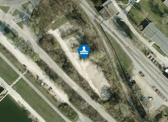Satellite view of NEUE DONAU, HÖHE LOBGRUNDSTRAßE