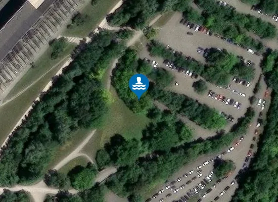 Satellite image of RUDERREGATTASTRECKE MUENCHEN NORDUFER