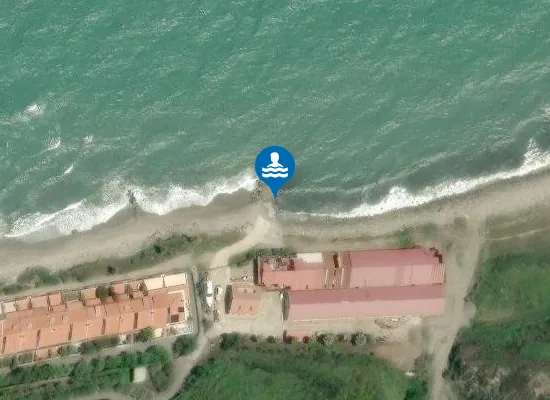 Satellite image of SPARTA' M 100 OVEST FOCE TORRENTE CASAGRANDE