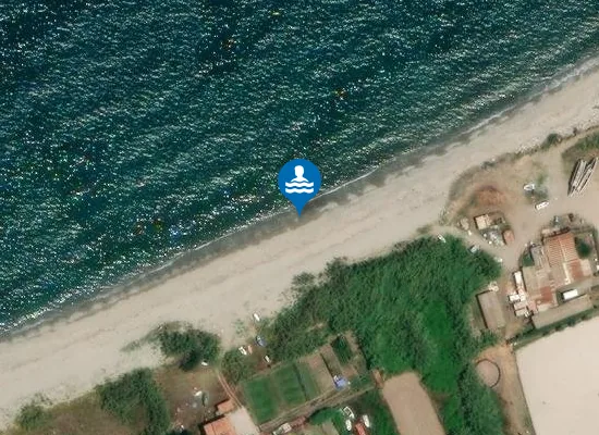 Satellite image of M 100 OVEST FOCE TORRENTE NICETO