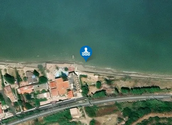 Satellite image of M 600 EST FOCE TORRENTE S. STEFANO