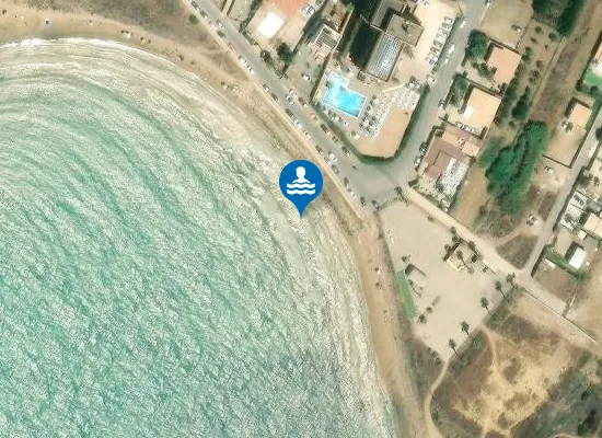 Satellite image of 200 MT SX FOCE DEL FIUME NARO