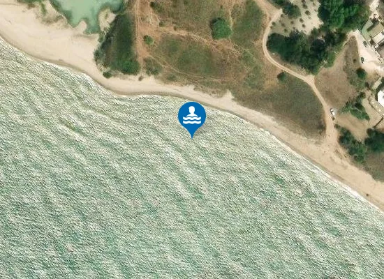 Satellite image of 100 MT SX FOCE DEL FIUME MAGAZZOLO