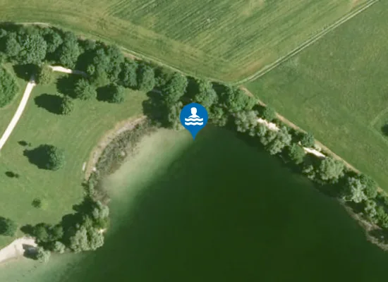 Satellite image of LUDWIGSFELDER BADESEE NEU ULM WESTUFER