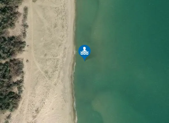 Satellite image of KM 0,2 NORD FIUME S. LEONARDO