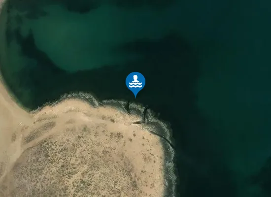 Satellite image of KM. 0,2 NORD SCARICO ACQUA AZZURRA