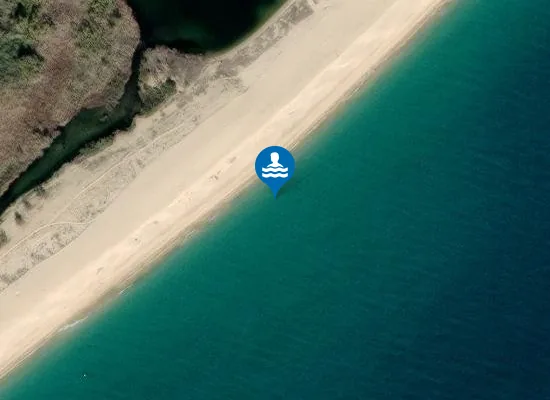 Satellite image of 150 MT AD OVEST FOCE FIUME CEDRINO