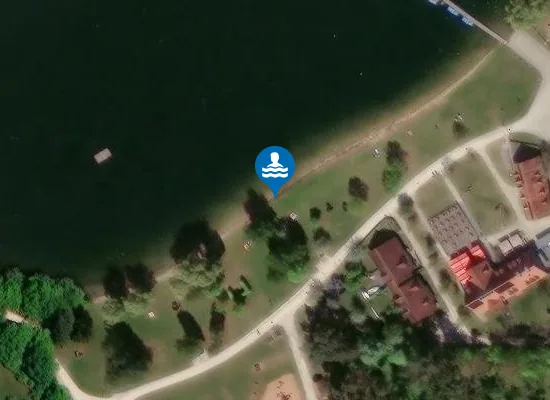 Satellite image of ROTHSEE HAUPTSPERRE HILPOLTSTEIN SEEZENTRUM HEUBERG