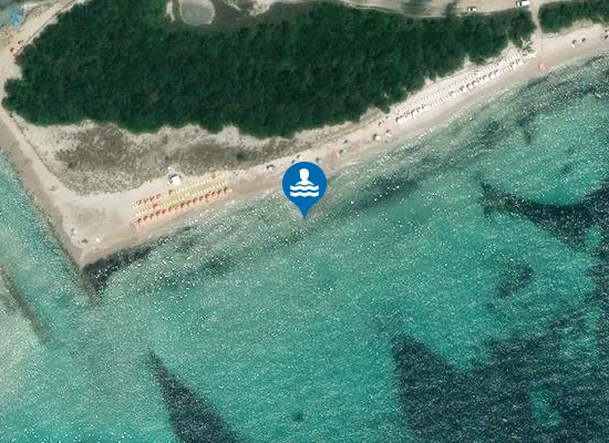 Satellite image of 100 MT. SINISTRA STAGNO DI SAN TEODORO