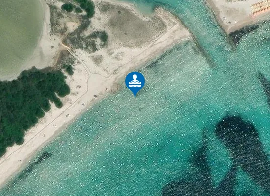 Satellite image of 100 MT. DESTRA STAGNO DI SAN TEODORO