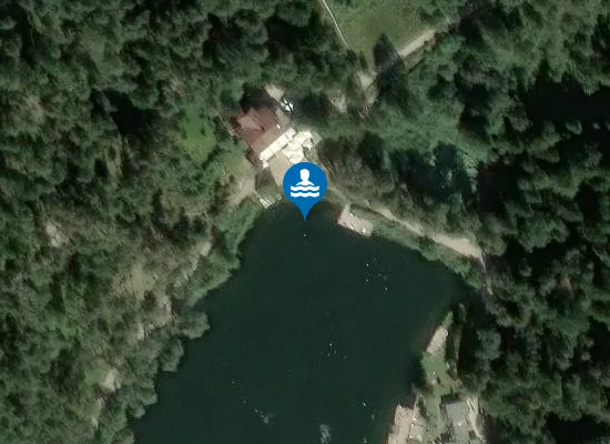 Satellite image of LAGO DI FIE - A NORD, DAVANTI AL PONTILE