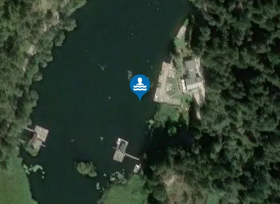 Satellite image of LAGO DI FIE - A EST, DAVANTI AL PONTILE