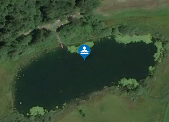 Satellite image of LAGO DI FAVOGNA - LATO NORD, DAVANTI PONTILE