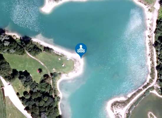 Satellite image of HALFINGER BADESEE HALFING STRAND