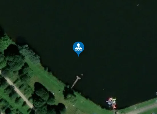 Satellite image of LAC DE WEISWAMPACH-ZONE 1