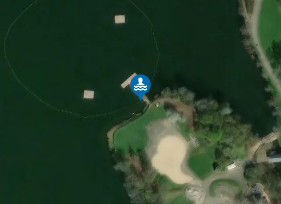 Satellite image of LAC D'ECHTERNACH - PONTON GRANDE ÎLE