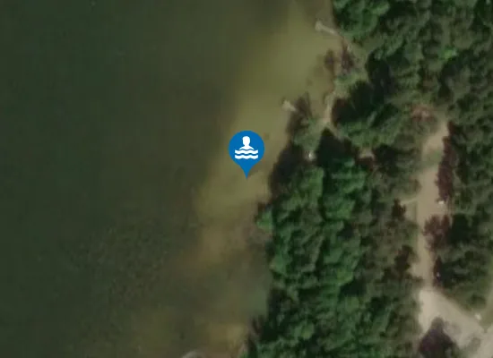 Satellite image of BŪŠNIEKU EZERS