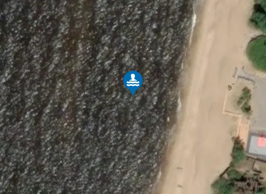 Satellite image of SAULKRASTU CENTRS