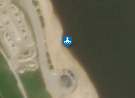 Satellite image of LIELUPE, KREISĀ KRASTA PELDVIETA "PASTA SALAS PELDVIETA"