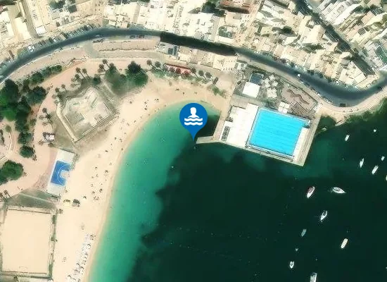 Satellite image of IL-BAJJA S-SABIEHA RH SIDE WATERPOLO PITCH