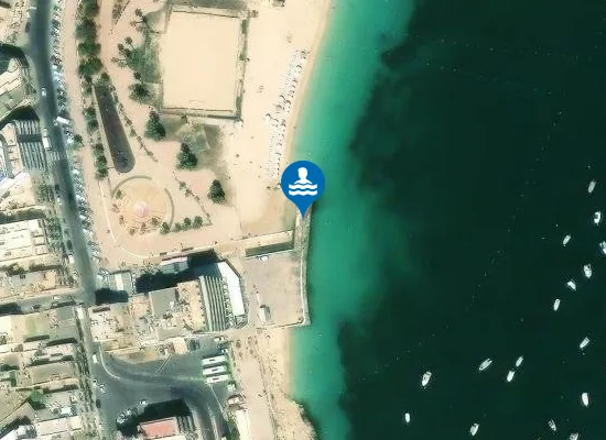 Satellite image of IL-BAJJA S-SABIEHA JETTY ON RIGHT HAND SIDE