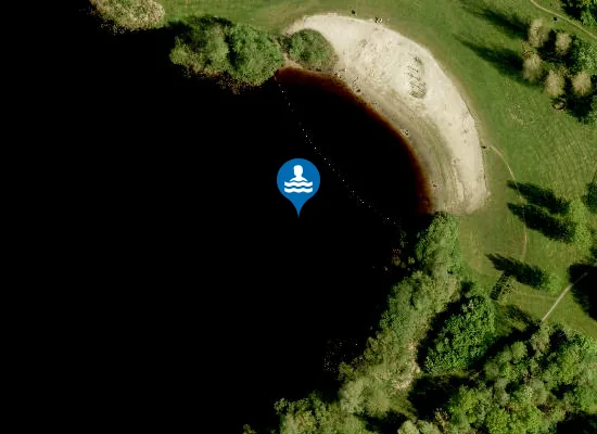 Satellite image of ZWEMPLAATS EARNEWÂLD, EARNEWÂLD