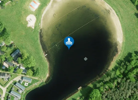 Satellite image of CAMPING DE POPPE