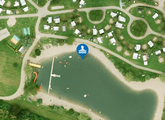 Satellite image of CAMPING DE WAAY