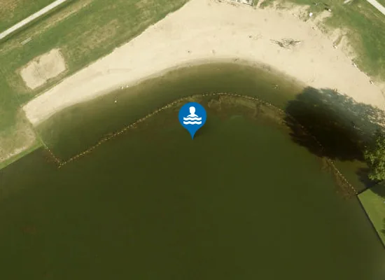 Satellite image of ZANDSTRAND, OUDERKERKERPLAS