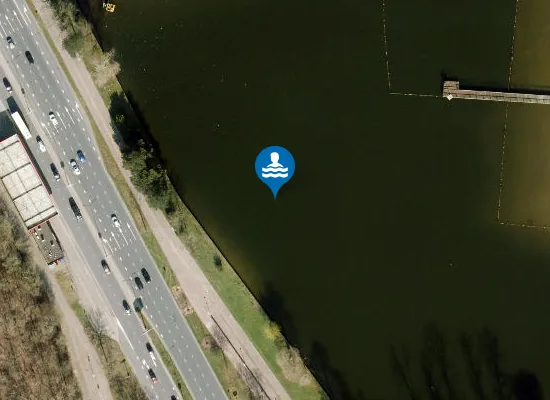 Satellite image of DE IJZEREN MAN KLEINE BAD